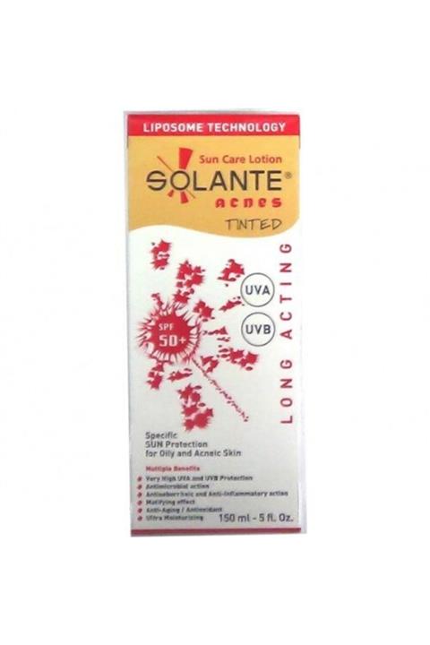 Solante Güneş Koruyucu Losyon Acnes-tınted (renkli Doku) Spf50 150 Ml -sun Care Lotion