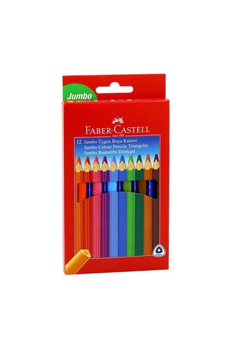 Faber Castell Faber-castell Jumbo Kuruboya Tüp 12 Renk