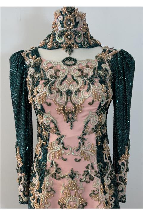 D&M MODA EVİ Işlemeli Kaftan