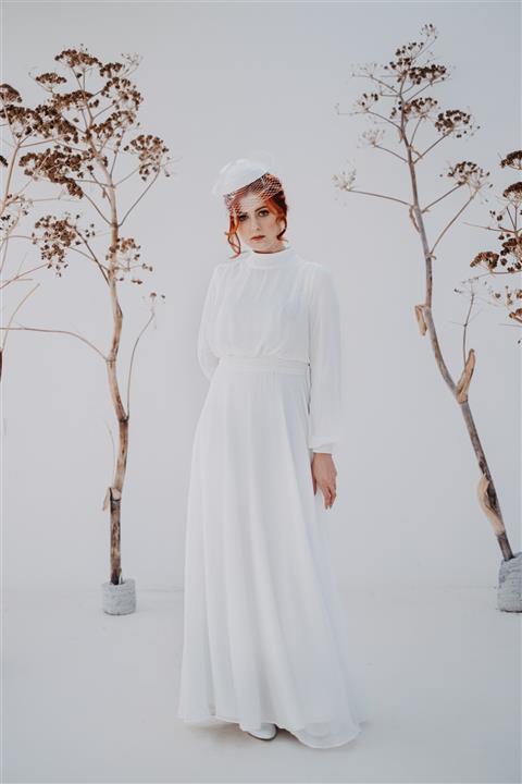 JAQAR Beli Harç Detaylı Nikah Elbisesi