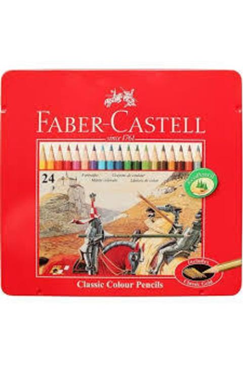 Faber Castell Metal Kutulu Kuru Boya Kalemi Seti