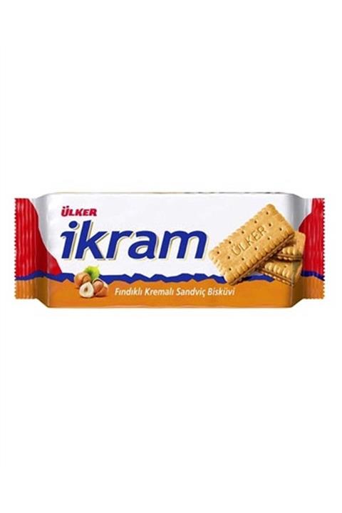 Ülker Ikram Fındık Kremalı Sandviç Bisküvi 92 Gr