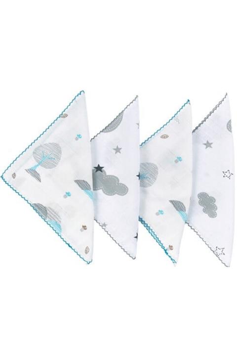 Minnak Bebe Bebekevi 871 Unisex Müslin Ağız Mendili 25x25 Cm