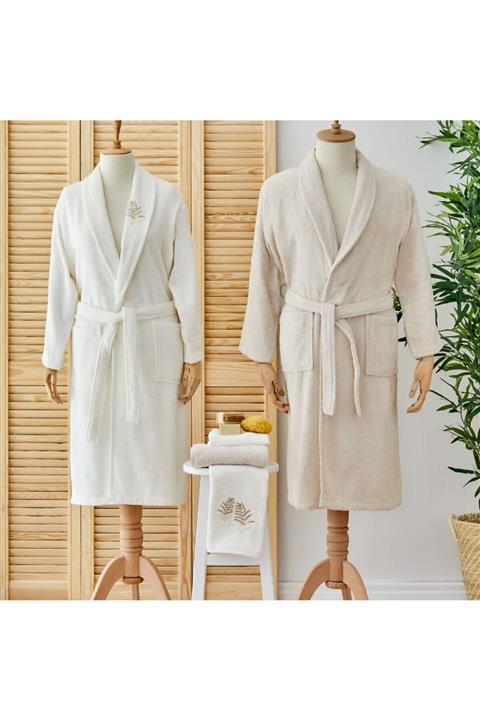 Karaca Home Nature Offwhite-bej Aile Banyo Seti