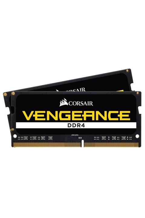 Corsair Corsaır Cmsx16gx4m2a2666c18 16gb (2x8gb) Ddr4 2666mhz Cl18 Vengeance Sıyah Notebook Sodımm Bellek