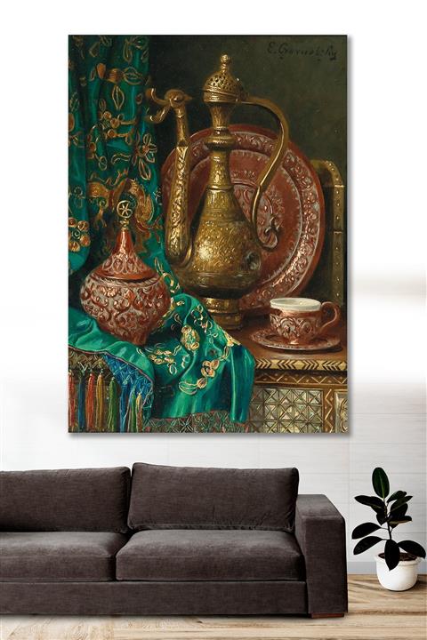 Hediyeler Kapında 70x100 Antikalar Duvar Kanvas Tablo