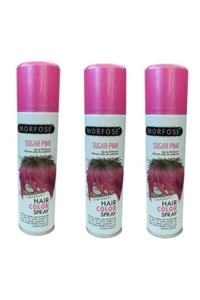 Morfose Hair Color Spray 150ml Sugar Pink Renkli Saç Spreyi X 3 Adet