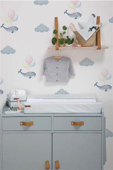 Piksel Grafik Uçan Balıklar Çocuk Odası Duvar Sticker