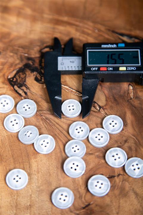 BUTTONHOUSE 50 Adet Beyaz Gömlek Düğmesi 15 mm