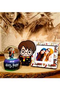 by rk tasarım 3d Harry Potter Çerçeve Ve Işıklı Kar Küresi Arkadaşa Hediye