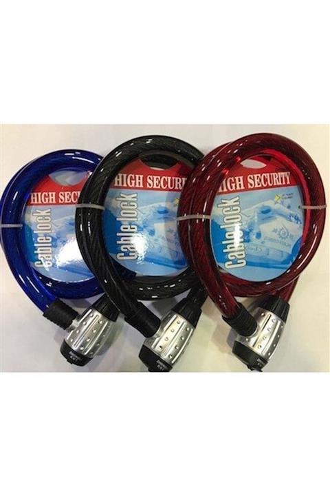 OEM Motosiklet Kilit 25x1500 Çelik Halat Kilit 1.5 Metre