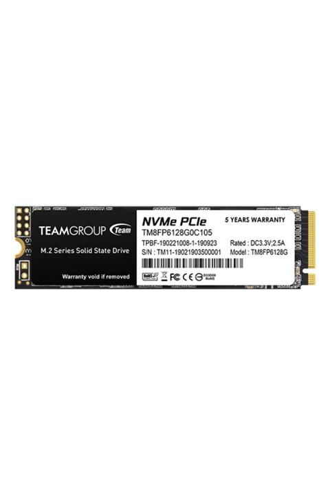 TEAM Mp33 128gb Tm8fp6128g0c101 1500/500mb/s Nvme Pcıe M.2 Ssd Disk
