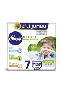 Sleepy Natural Bebek Bezi Ikili Jumbo 7 Numara 32x4 128 Adet