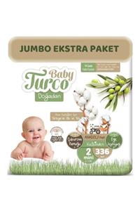 Baby Turco Doğadan Bebek Bezi 2 Beden 3-6 Kg 336 Adet