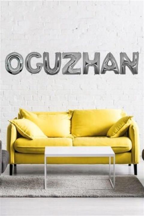 partisüs Doğum Günü Oguzhan Gümüş Harf Folyo Balon Set