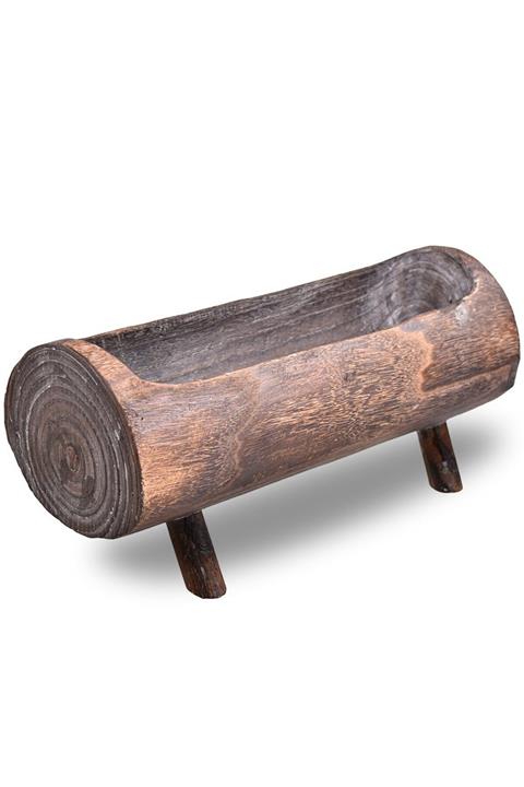 Bambum Bendan Ayaklı Saksı Otantik Eskitme Efektli Lüx Dekoratif Saksı Bahex B1626