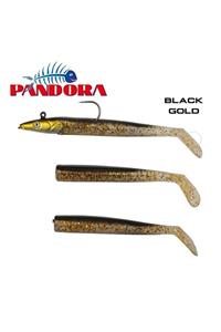 PANDORA BALIKÇILIK Sandel 10cm Silikon Yem 14g - Black/ Gold Body -