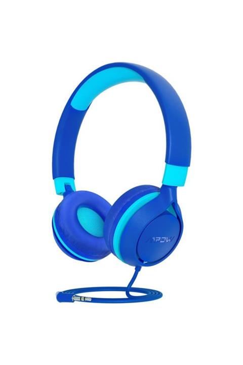 MPOW Che1 Ses Limitli Kablolu Kafaüstü Çocuk Kulaklığı Mavi