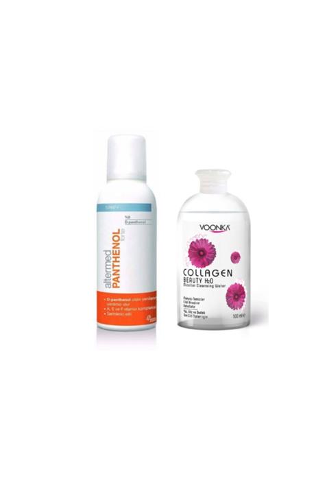Voonka Collagen H2o Makyaj Temizleme Suyu 500 Ml+altermed D-panthenol Içeren Nemlendirici Sprey 150 ml