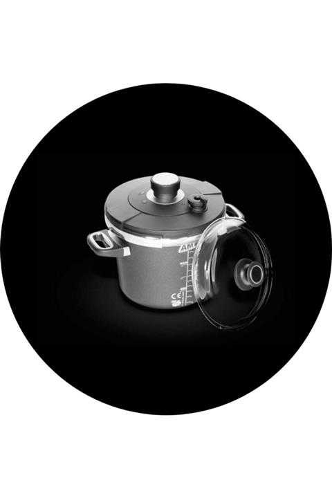 AMT Gastroguss Düdüklü Tencere Çap 24 cm Derinlik 14cm 4.5lt