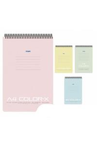 Gıpta Color-x A5 Kareli 80 Yaprak 3653 Plastik Kapaklı Defter Colorx