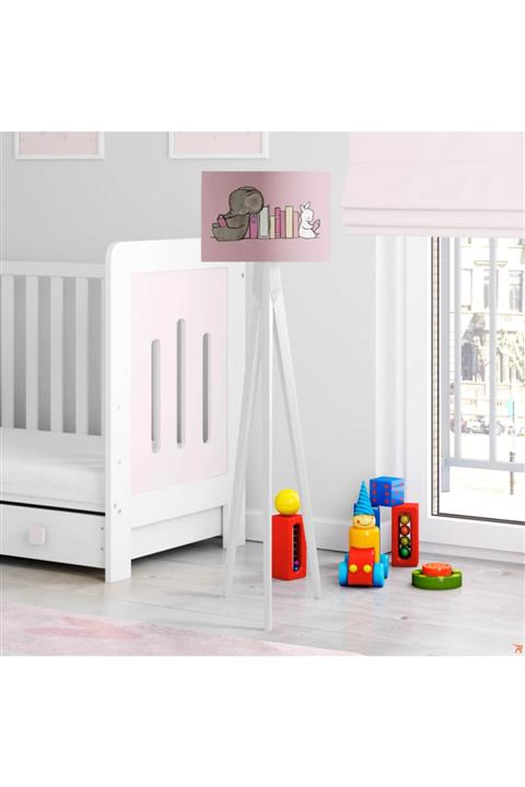 Çekirdek Home Kitap Okuyan Fil Ve Tavşan Çocuk Odası Lambader