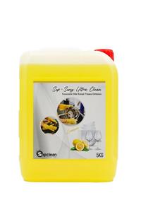 Supclean Sup-suny Ultra Clean Lemon Yüksek Aktifli Konsantre Elde Bulaşık Yıkama Deterjanı 5kg