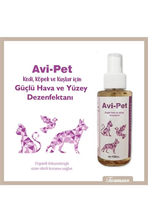 tarımsan Avi-pet Kedi-köpek-kuş Dezenfektanı- Güçlü Hava Ve Yüzey Dezenfektanı-100ml