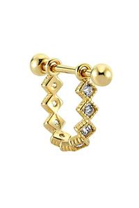 Penna Jewels Burun Hızma & Helix Piercing – Taşlı Karo