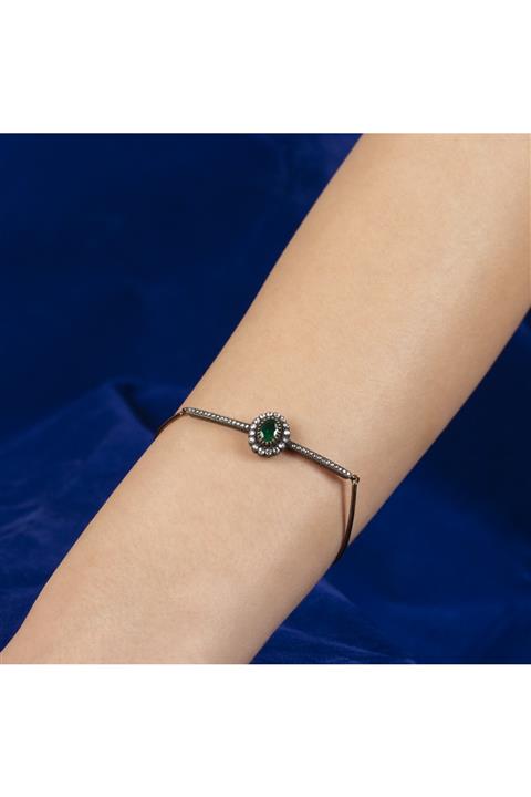 UĞURLU1974 0,40 Crt Elmaslı Zümrüt Bileklik