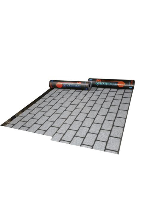 STANDART Quick Shingle Dikdörtgen Miks Gri - Desenli Membran (10 Mt)