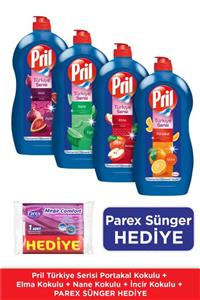 Pril 1350g Türkiye Serisi *4'lü Set / Parex Sünger Hediye