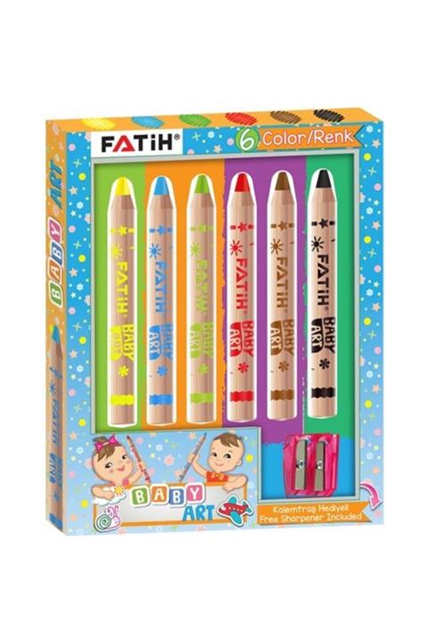 Fatih Baby Art Natural 6 Renk Boya Kalemi (Yeni Ürün)
