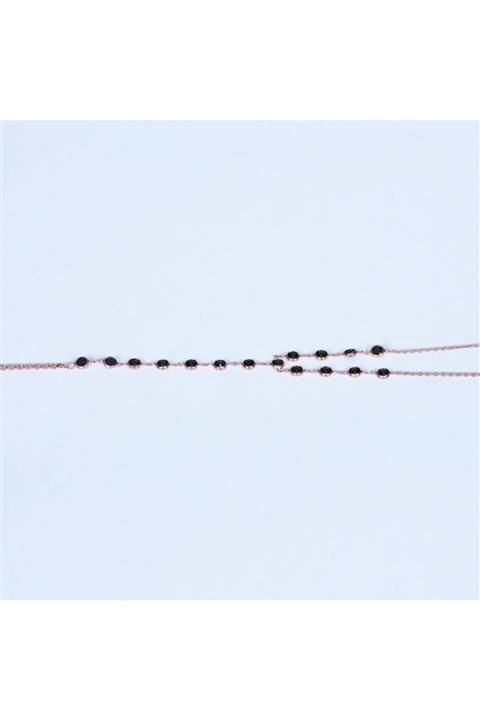 Nur Silver Siyah Taşlı Şahmeran