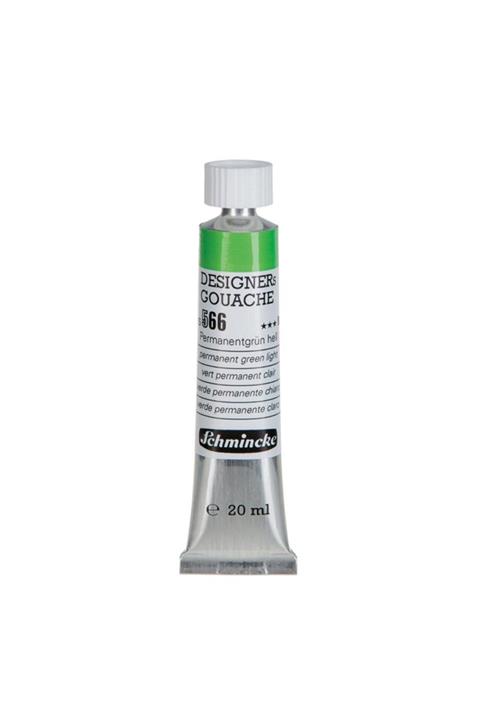 Schmincke 566 Hks Designers Gouache Guaj Boya 20 Ml Permanent Green Light