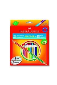 Faber Castell Faber-castell Bicolor Boya Kalemi 24+24 (48 Renk)
