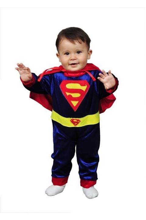 Annee Bakk Süpermen Kostümü Bebek Kıyafeti