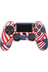 Khalkedon Ps4 Dualshock 4 Silikon Kılıfı - 24 Bayrak Amerika