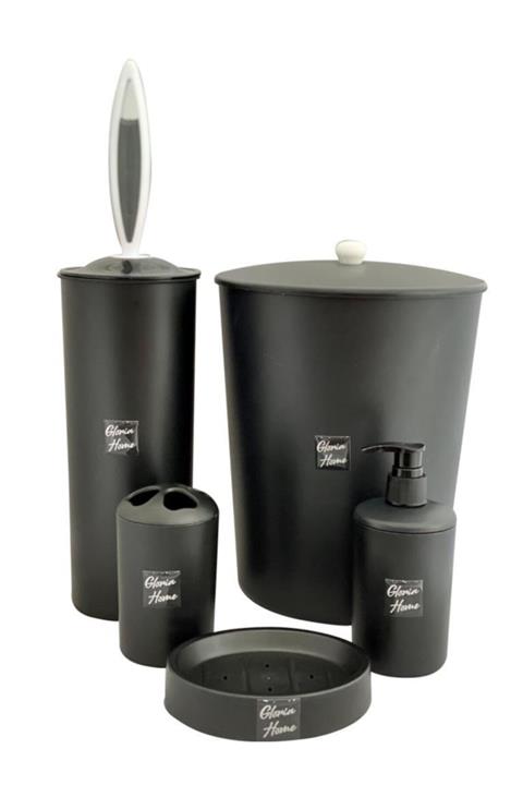 easyso Siyah Lüx Banyo Takımı 5 Parça