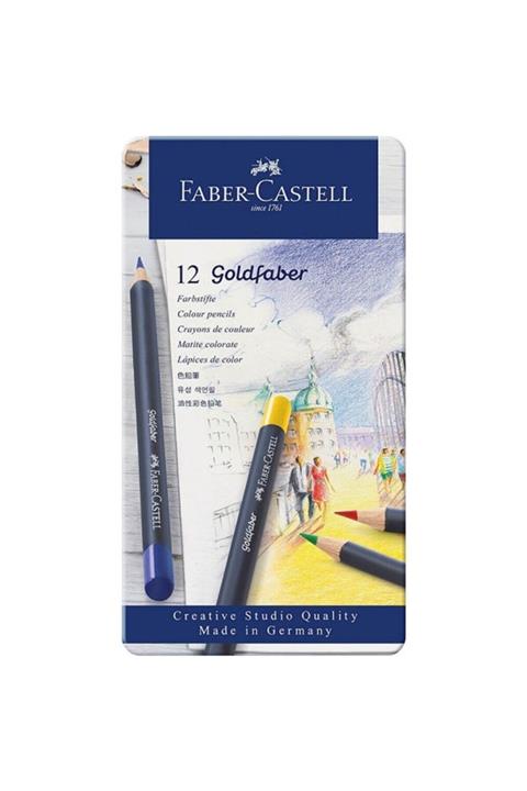 Faber Castell Gold 12'li Kuru Boya Kalemi 114712