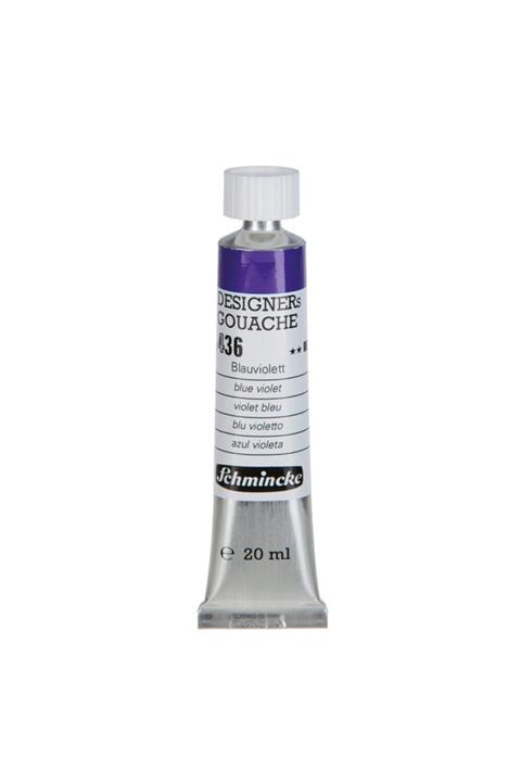 Schmincke Designers' Gouache Tüp Guaj Boya 20 ml 36 Blue Violet