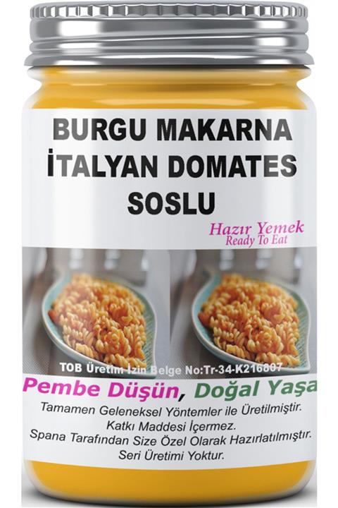 SPANA Burgu Makarna Italyan Domates Soslu Ev Yapımı Katkısız 330gr
