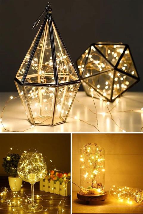 PERLOTUS Peri Led Dekoratif 3 Metre Pilli Yılbaşı Ağacı Işığı