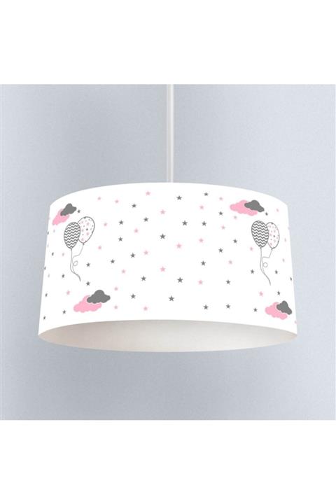 Beshick Bulut Balon Çocuk Sarkıt Avize Pembe