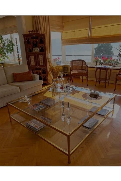 atolly design Metal Mat Gold Orta Sehpa