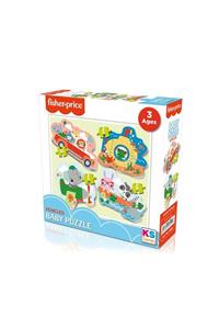 FISHER PRICE 4'lü Bebek Puzzle Araçlar