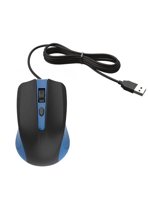 WOZLO Wz-g211-e Kablolu Optik Mouse 1600 Dpi - Mavi
