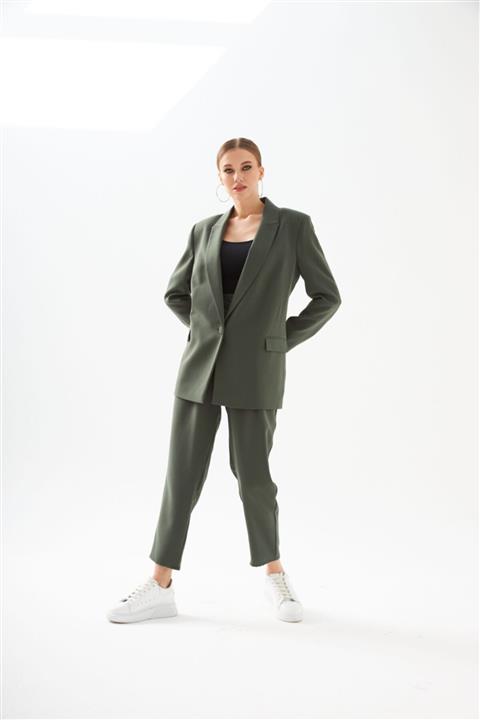 Melike Enis Haki Takım Elbise