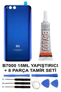 Ceykergsm Xiaomi Mi Note 3 Mavi Arka Kapak Batarya Pil Kapağı Cam B7000 15ml Yapıştırıcı Tamir Seti