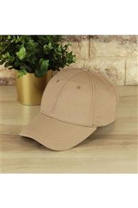 ŞapkaIdünyasi Krem Tek Renk Şapka Düzrenk Cap Unisex Model